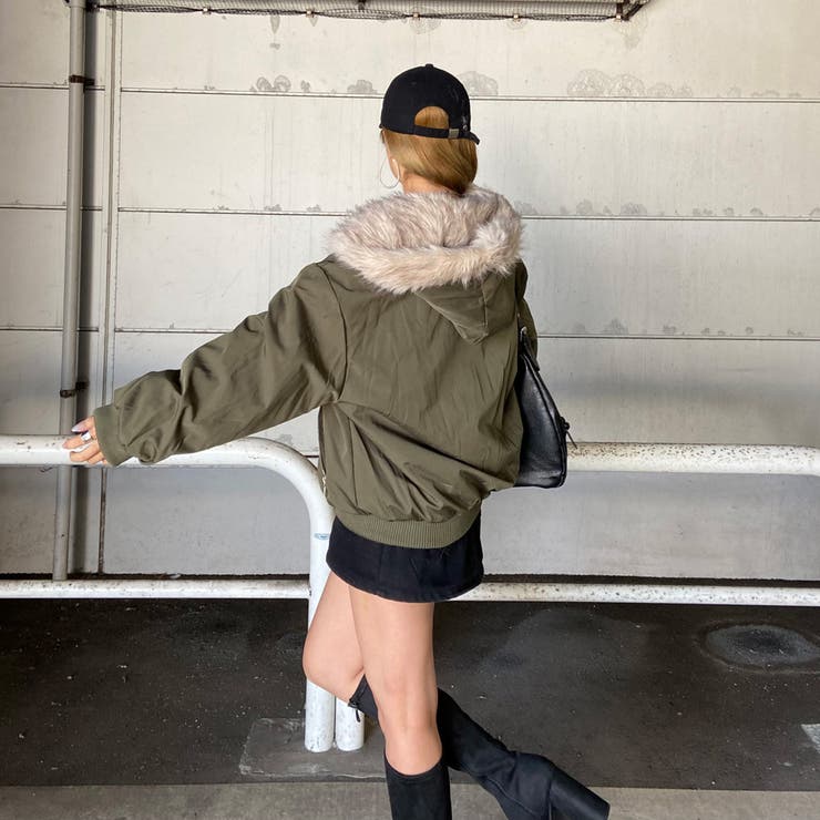 リバーシブルファーフードミリタリージャケット | non-hedge  | 詳細画像14 