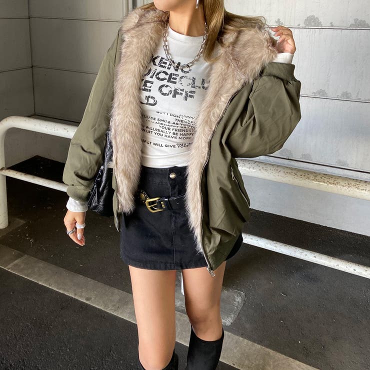 リバーシブルファーフードミリタリージャケット | non-hedge  | 詳細画像19 