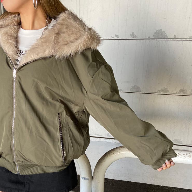 リバーシブルファーフードミリタリージャケット | non-hedge  | 詳細画像23 