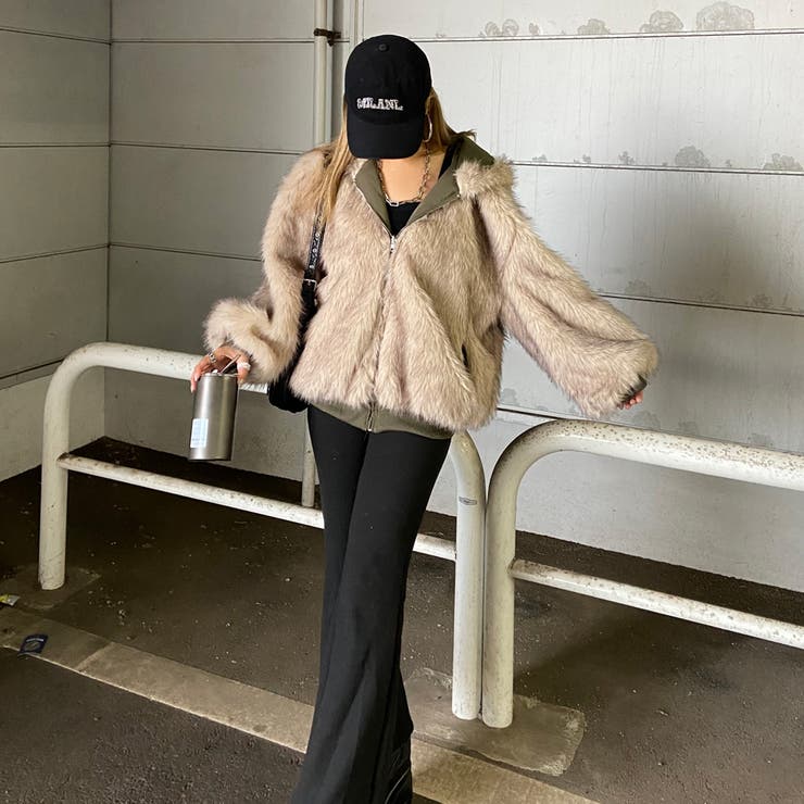 リバーシブルファーフードミリタリージャケット | non-hedge  | 詳細画像3 