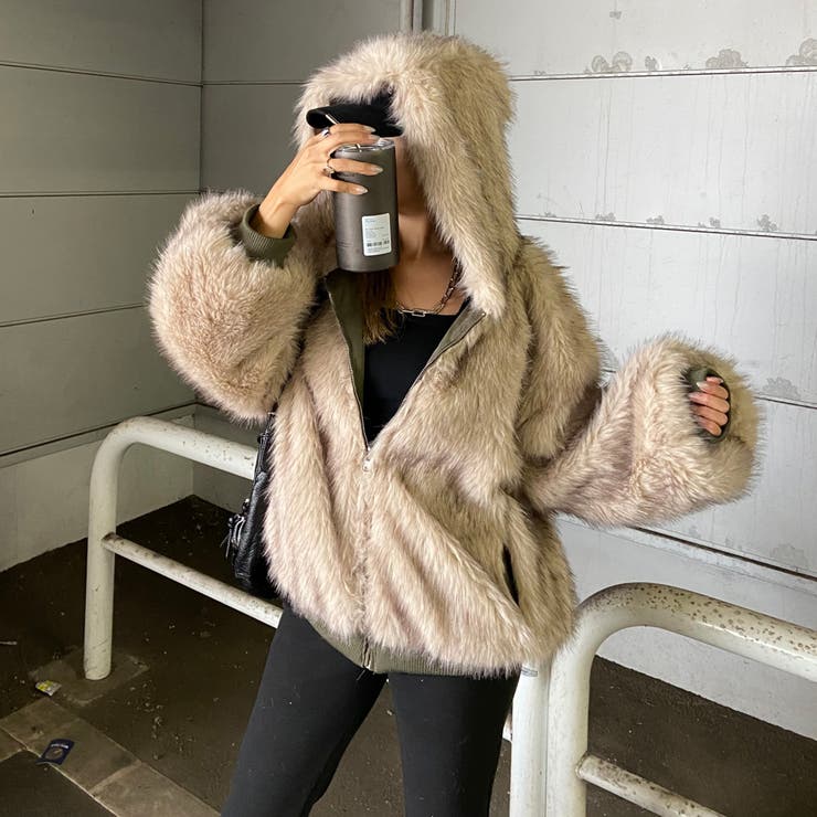 リバーシブルファーフードミリタリージャケット | non-hedge  | 詳細画像5 