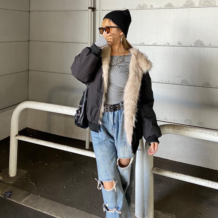 リバーシブルファーフードミリタリージャケット | non-hedge  | 詳細画像51 