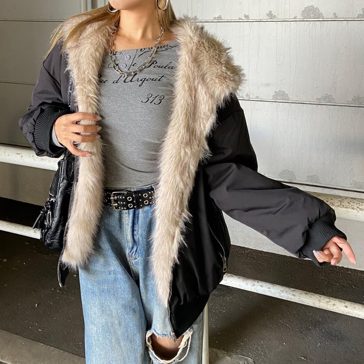 リバーシブルファーフードミリタリージャケット | non-hedge  | 詳細画像53 