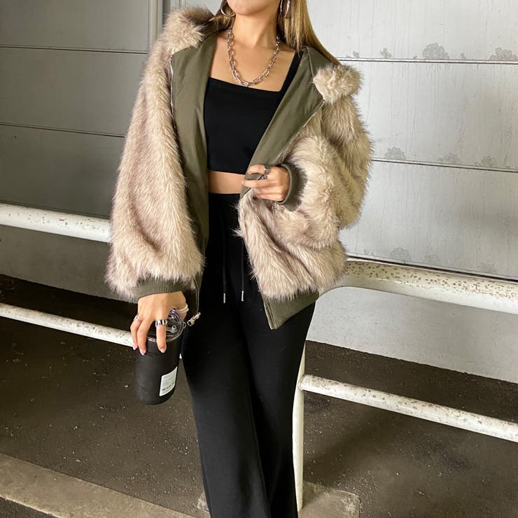 リバーシブルファーフードミリタリージャケット | non-hedge  | 詳細画像8 