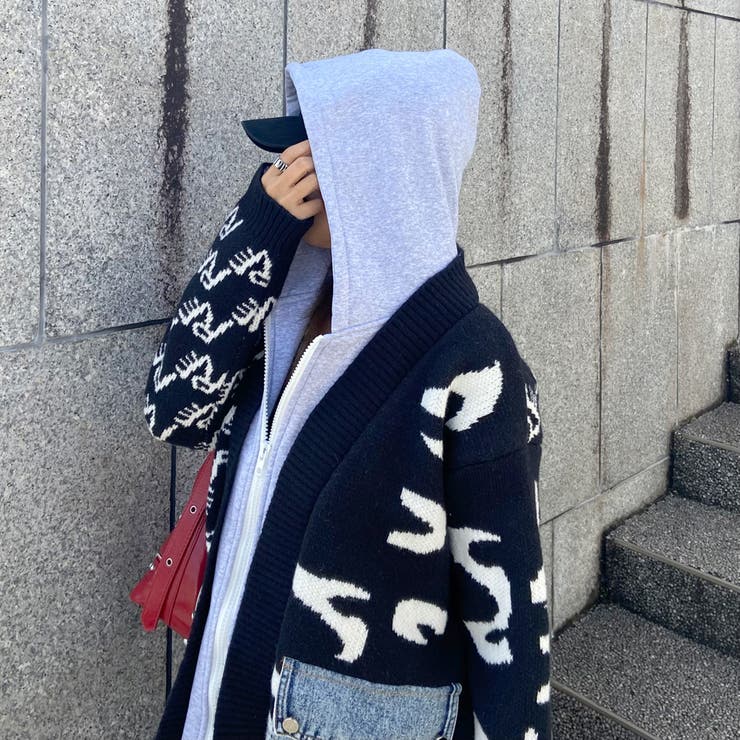 アンサンブル風デニムポケニットカーディガン | non-hedge  | 詳細画像16 