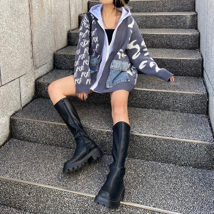 アンサンブル風デニムポケニットカーディガン | non-hedge  | 詳細画像28 