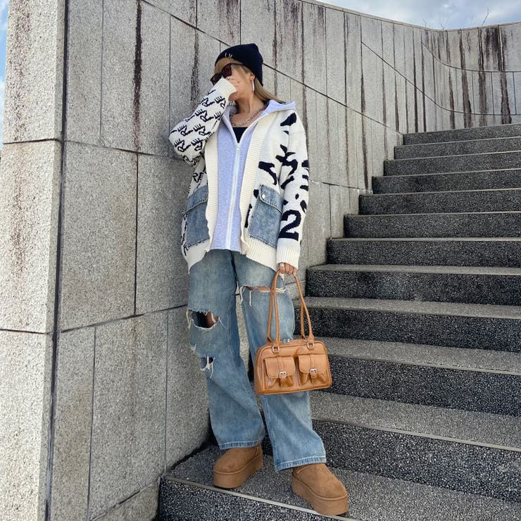 アンサンブル風デニムポケニットカーディガン | non-hedge  | 詳細画像34 