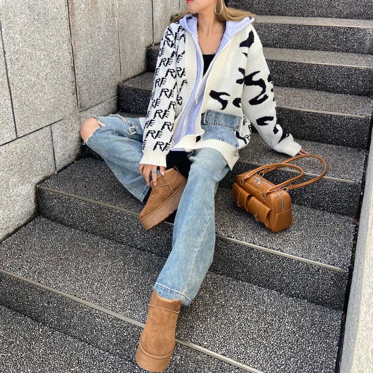 アンサンブル風デニムポケニットカーディガン | non-hedge  | 詳細画像42 