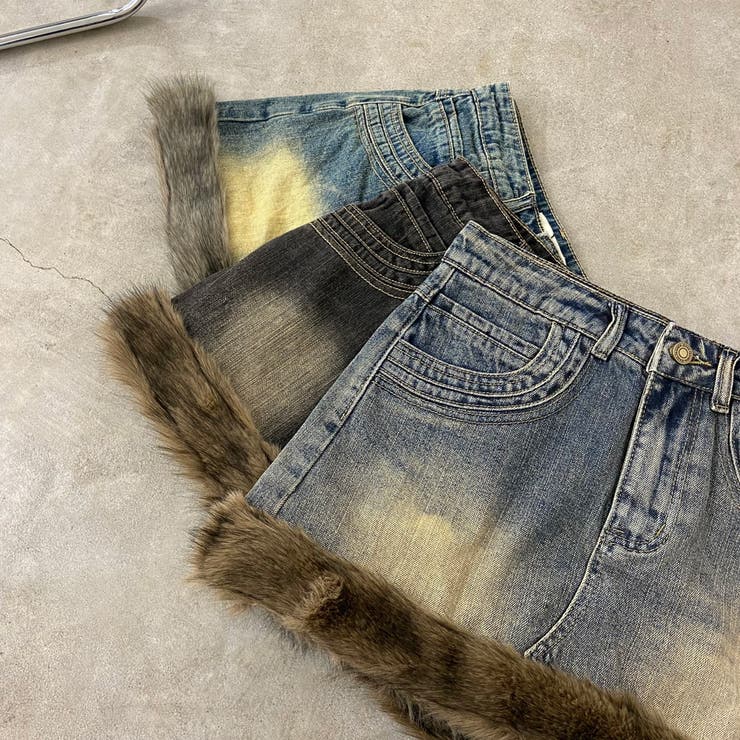 ファー切替デニムミニスカート | non-hedge  | 詳細画像35 