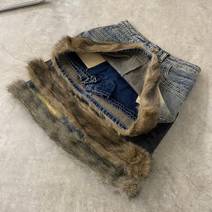 ファー切替デニムミニスカート | non-hedge  | 詳細画像39 