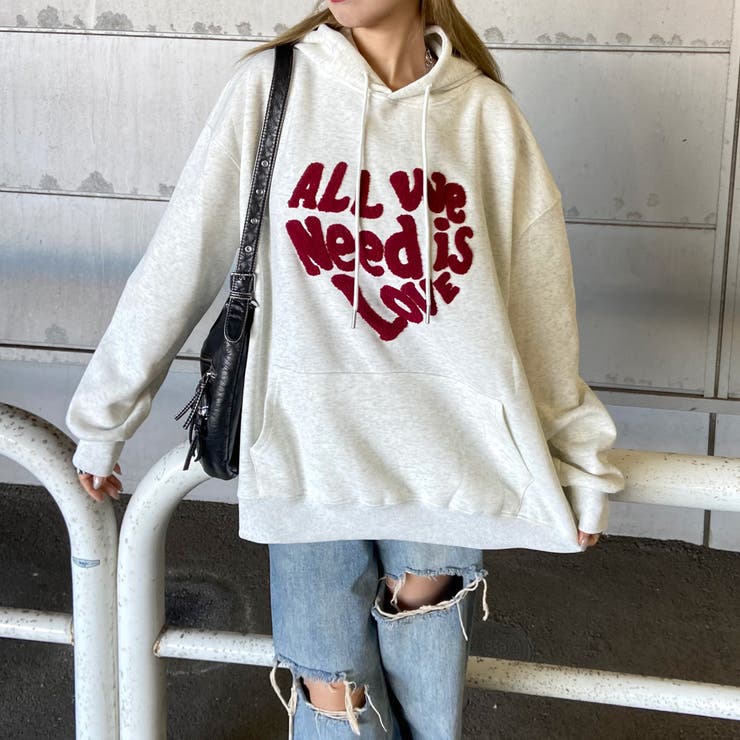 ボアロゴハートフードチュニック | non-hedge  | 詳細画像20 