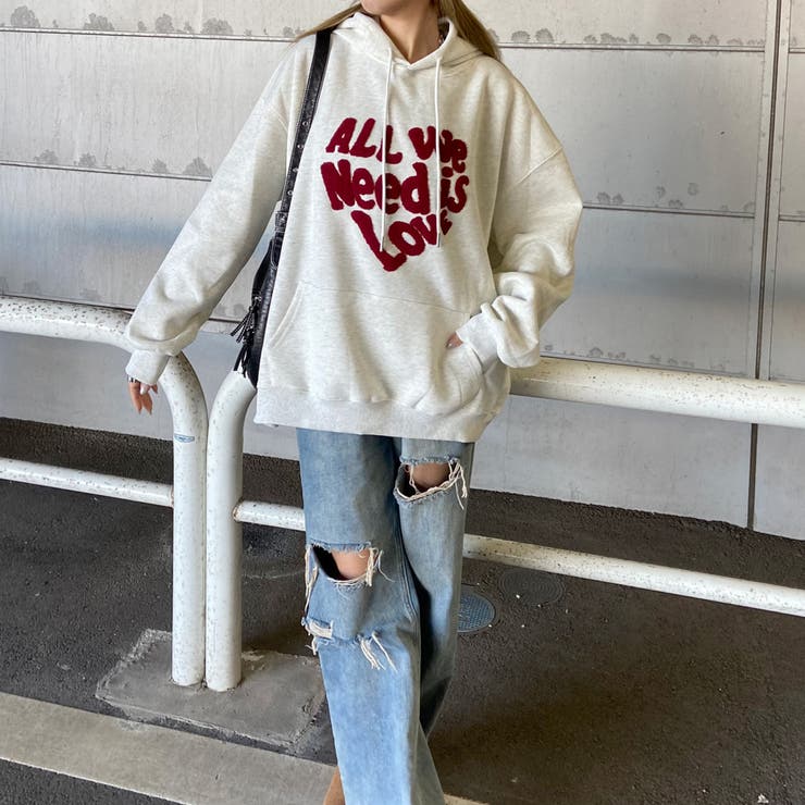 ボアロゴハートフードチュニック | non-hedge  | 詳細画像21 