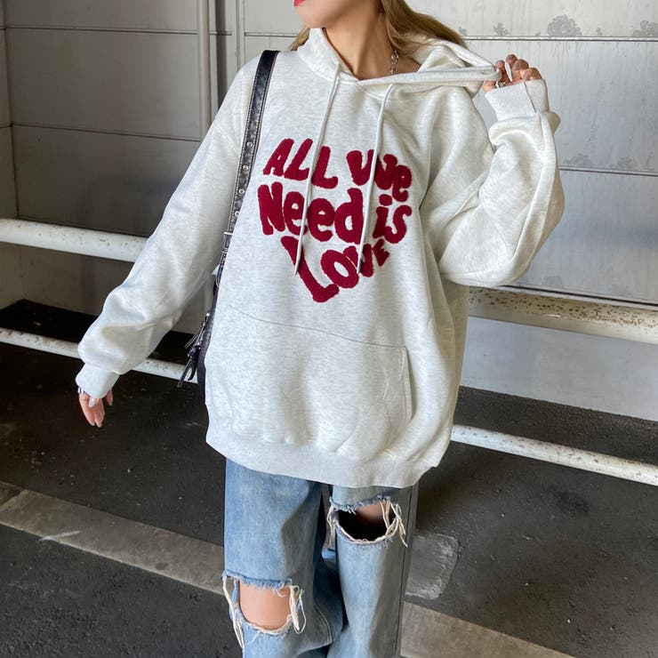 ボアロゴハートフードチュニック | non-hedge  | 詳細画像22 