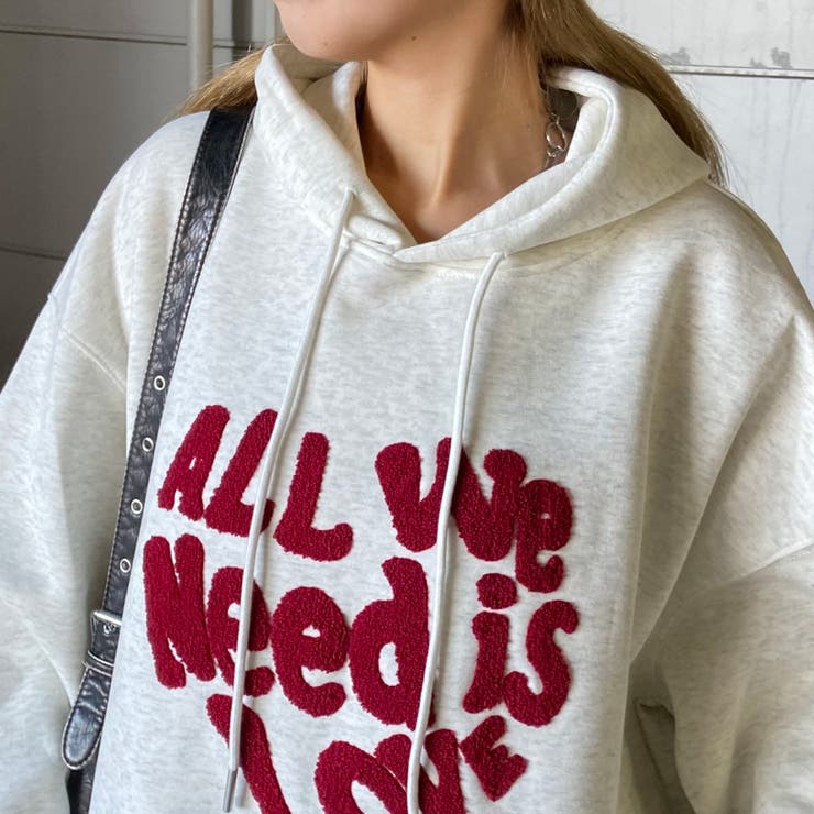 ボアロゴハートフードチュニック | non-hedge  | 詳細画像23 