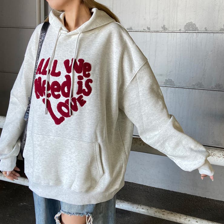 ボアロゴハートフードチュニック | non-hedge  | 詳細画像25 