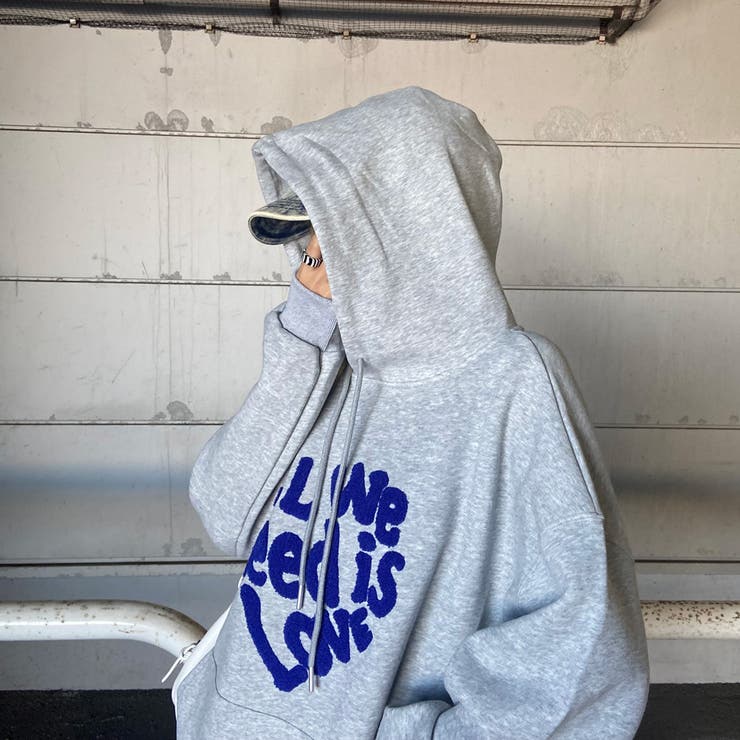 ボアロゴハートフードチュニック | non-hedge  | 詳細画像5 