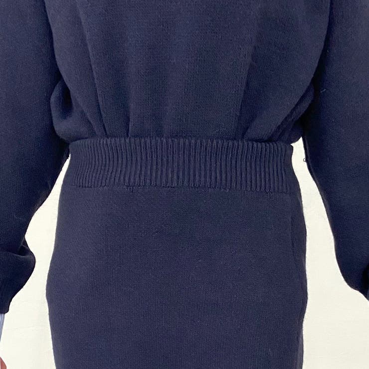 シャツアンサンブル風ニットトップス・スカートセットアップ | non-hedge  | 詳細画像40 