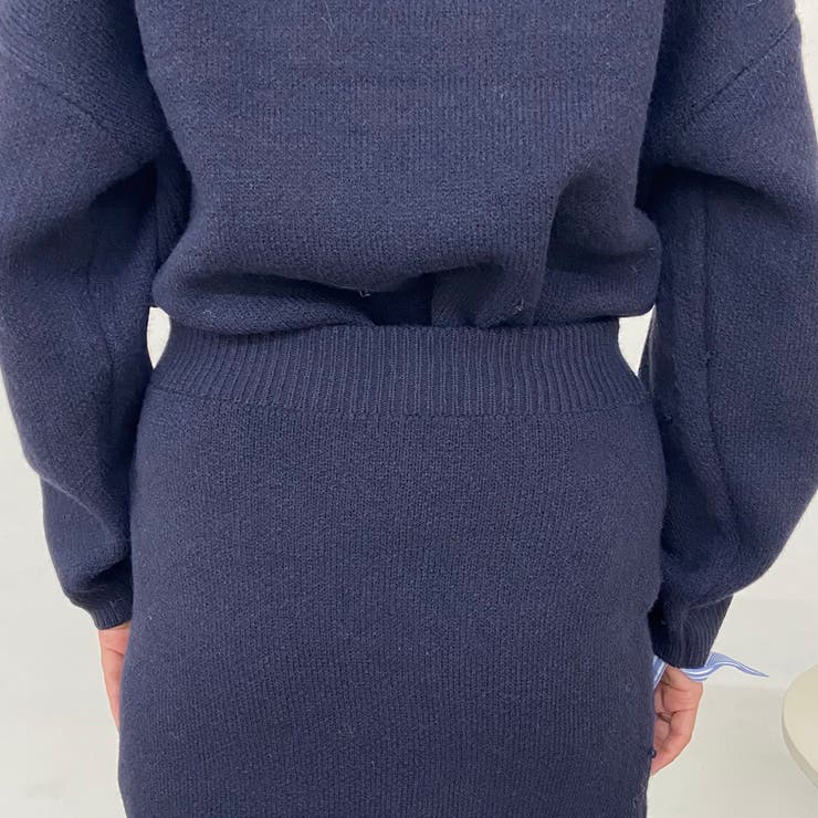 シャツアンサンブル風ニットトップス・スカートセットアップ | non-hedge  | 詳細画像41 