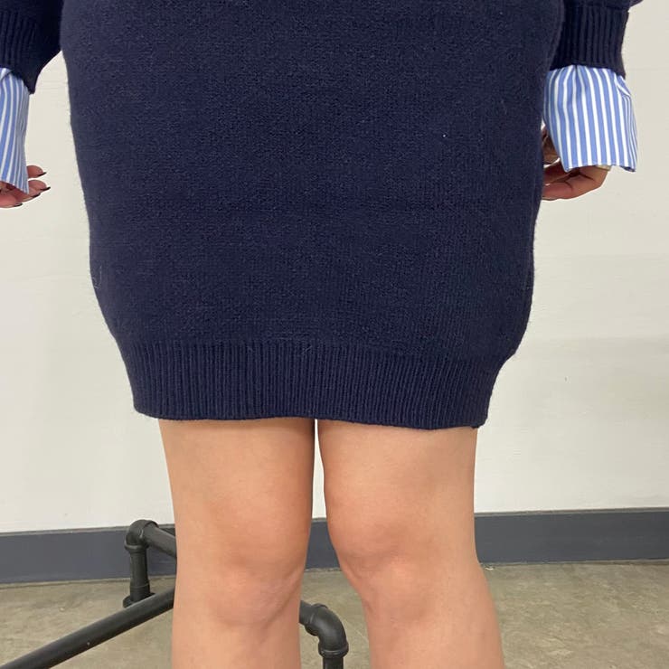 シャツアンサンブル風ニットトップス・スカートセットアップ | non-hedge  | 詳細画像43 