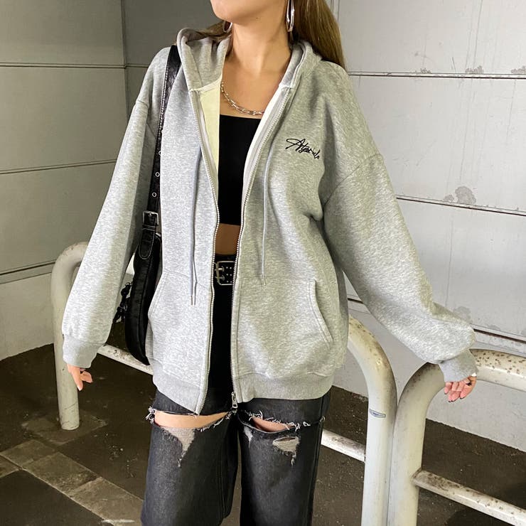 裏起毛フードロゴビッグパーカー | non-hedge  | 詳細画像14 