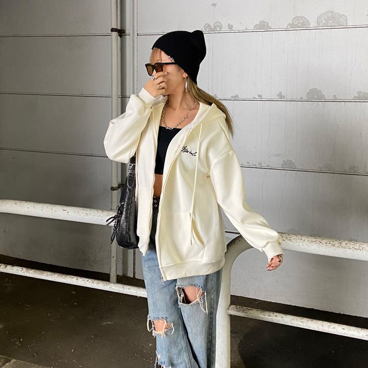 裏起毛フードロゴビッグパーカー | non-hedge  | 詳細画像25 