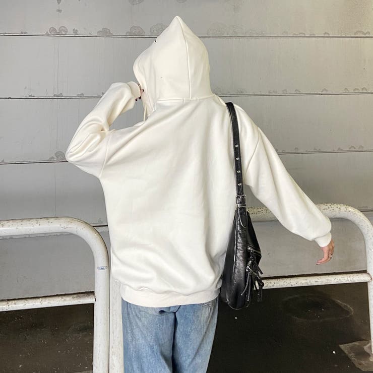 裏起毛フードロゴビッグパーカー[品番：NHGW0006257]｜non-hedge