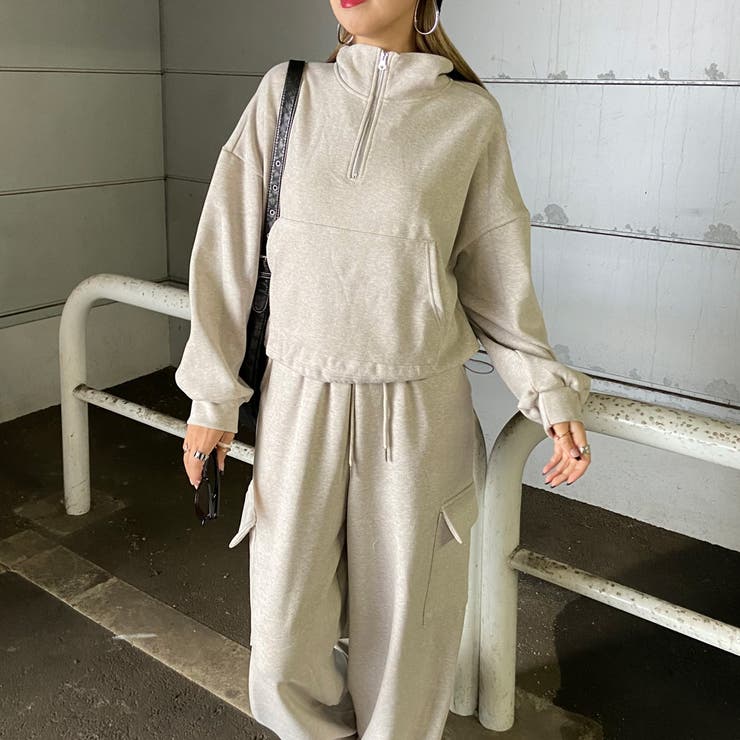 ZIPハイネックトップス・カーゴパンツセットアップ | non-hedge  | 詳細画像14 