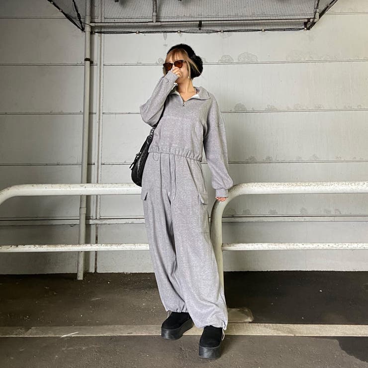 ZIPハイネックトップス・カーゴパンツセットアップ | non-hedge  | 詳細画像15 