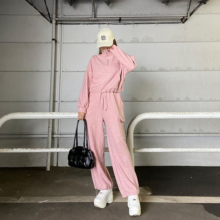 ZIPハイネックトップス・カーゴパンツセットアップ | non-hedge  | 詳細画像2 