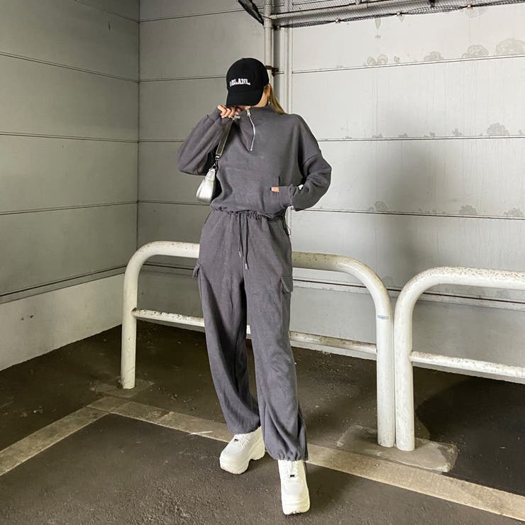 ZIPハイネックトップス・カーゴパンツセットアップ | non-hedge  | 詳細画像20 