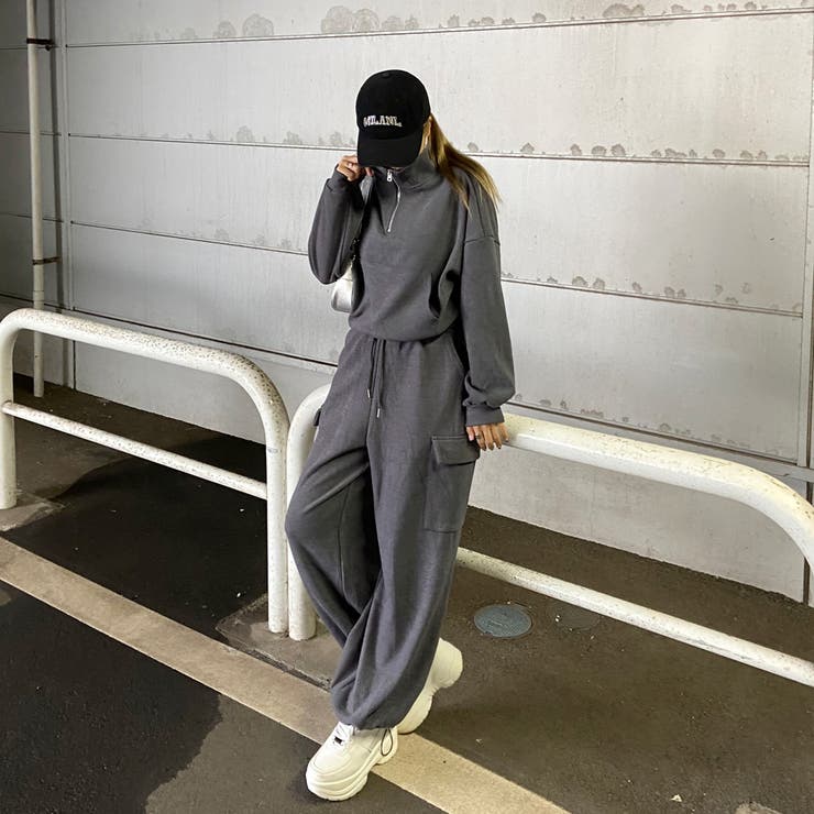 ZIPハイネックトップス・カーゴパンツセットアップ | non-hedge  | 詳細画像21 