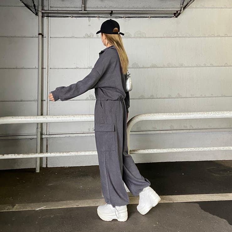 ZIPハイネックトップス・カーゴパンツセットアップ | non-hedge  | 詳細画像23 