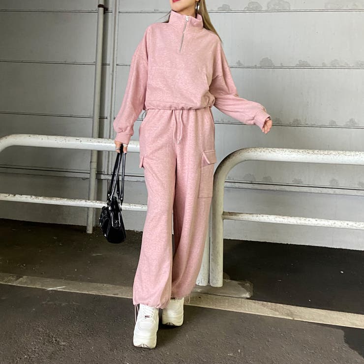 ZIPハイネックトップス・カーゴパンツセットアップ | non-hedge  | 詳細画像4 