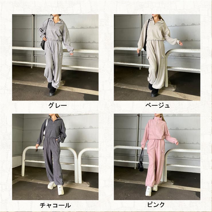ZIPハイネックトップス・カーゴパンツセットアップ | non-hedge  | 詳細画像50 