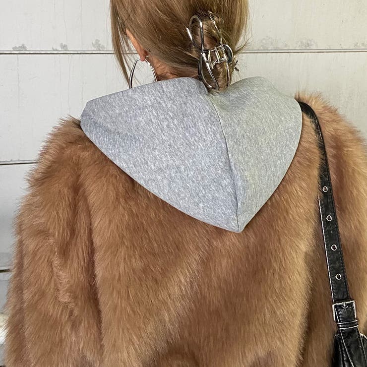 パーカーアンサンブル風ファーブルゾン | non-hedge  | 詳細画像13 