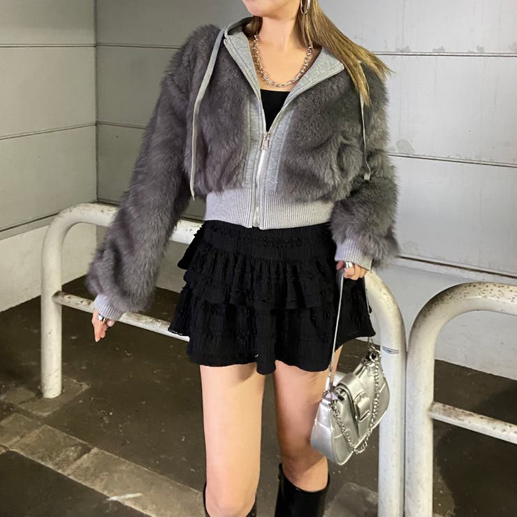 パーカーアンサンブル風ファーブルゾン | non-hedge  | 詳細画像26 