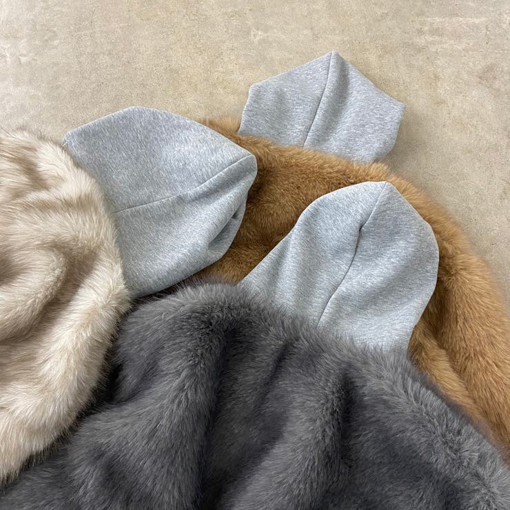 パーカーアンサンブル風ファーブルゾン | non-hedge  | 詳細画像33 