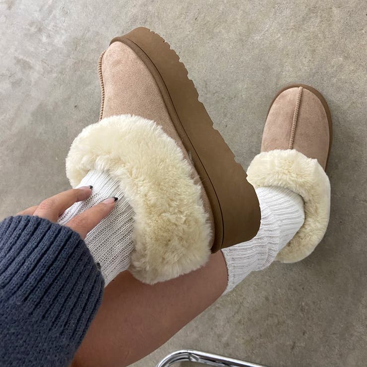 フェイクファー切替ムートンブーツ | non-hedge  | 詳細画像9 