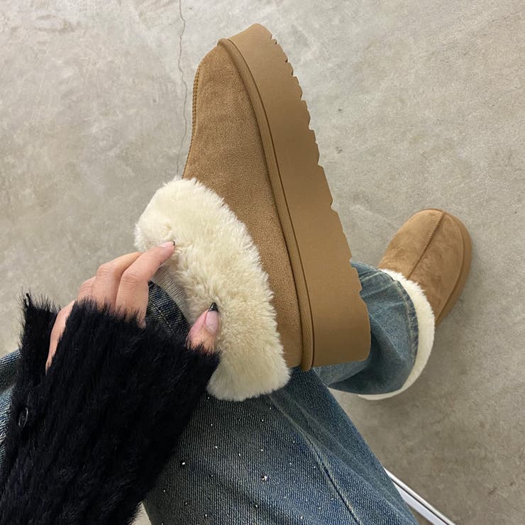 フェイクファー切替ムートンブーツ | non-hedge  | 詳細画像16 