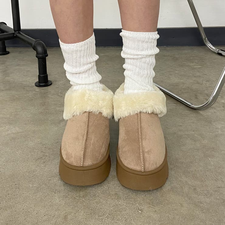 フェイクファー切替ムートンブーツ | non-hedge  | 詳細画像4 