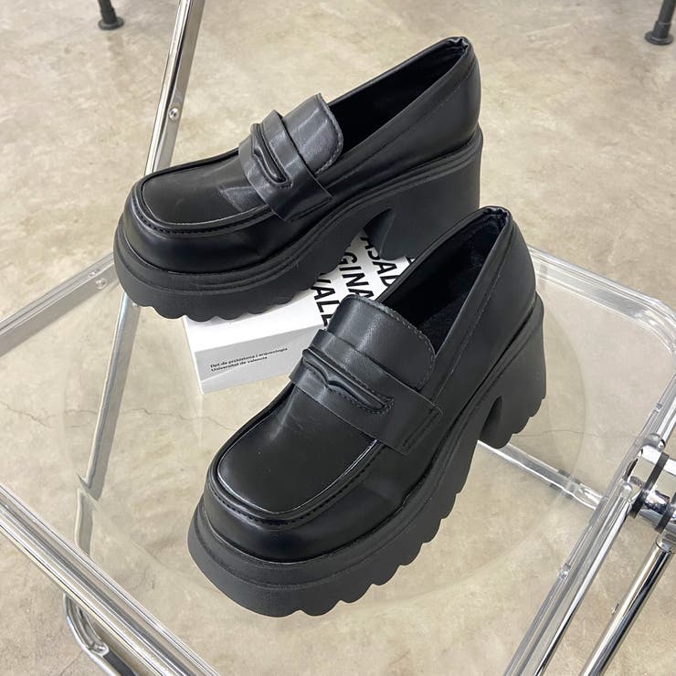 ブラック | 厚底ローファー | non-hedge 