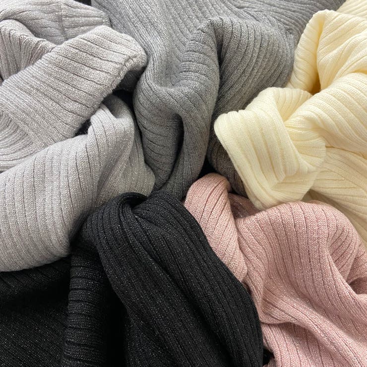 ラメ袖フレアニットトップス | non-hedge  | 詳細画像36 