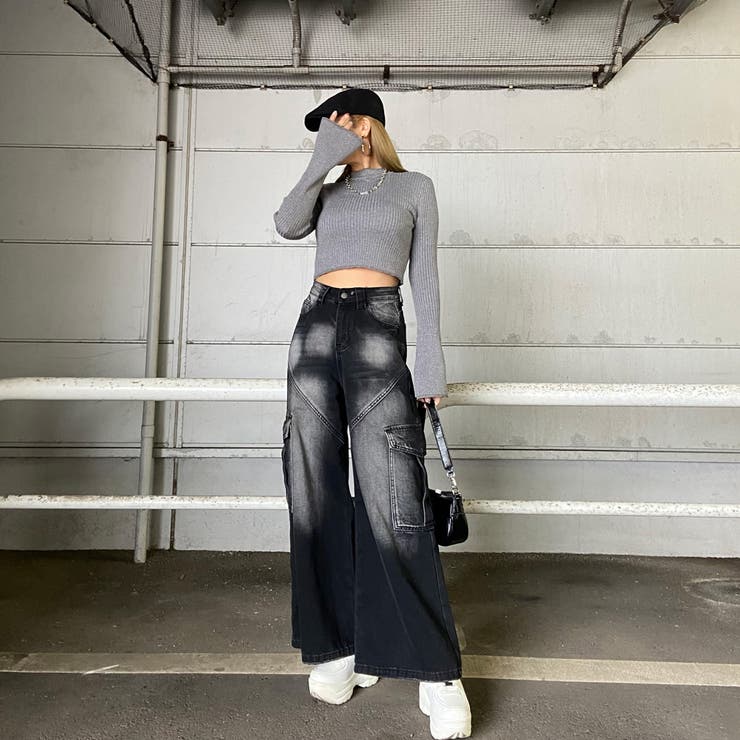 ラメ袖フレアニットトップス | non-hedge  | 詳細画像8 