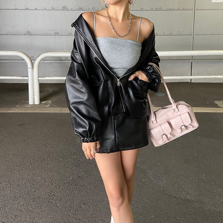 合成皮革ジャケット・スカートセットアップ | non-hedge  | 詳細画像18 