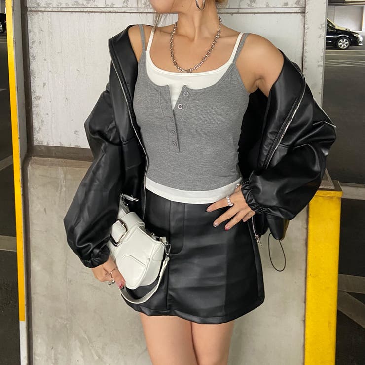 合成皮革ジャケット・スカートセットアップ | non-hedge  | 詳細画像21 