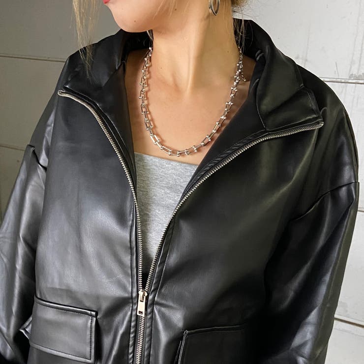 合成皮革ジャケット・スカートセットアップ | non-hedge  | 詳細画像23 