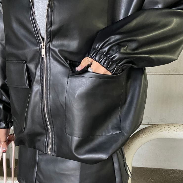 合成皮革ジャケット・スカートセットアップ | non-hedge  | 詳細画像26 