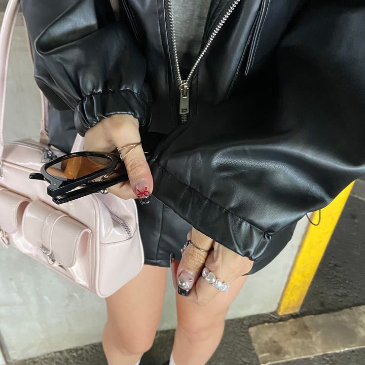 合成皮革ジャケット・スカートセットアップ | non-hedge  | 詳細画像30 