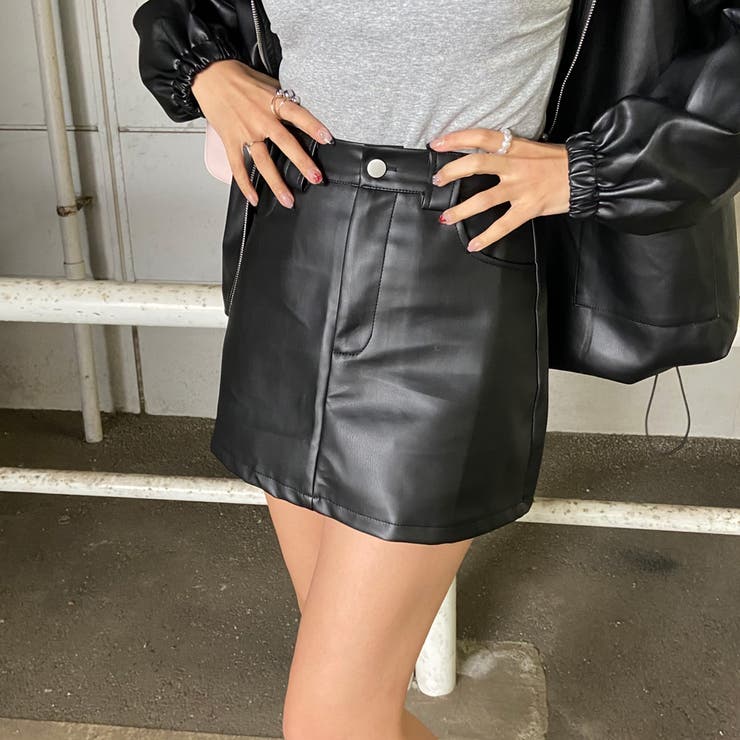 合成皮革ジャケット・スカートセットアップ | non-hedge  | 詳細画像31 