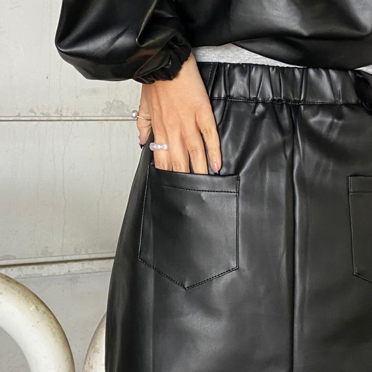 合成皮革ジャケット・スカートセットアップ | non-hedge  | 詳細画像37 